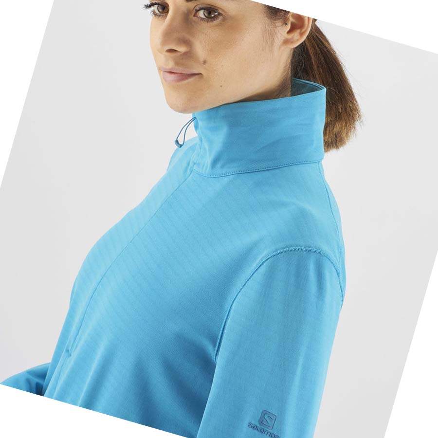 Sudadera Con Capucha Salomon ESSENTIAL LIGHTWARM Mujer Azules | MX 2525QMA